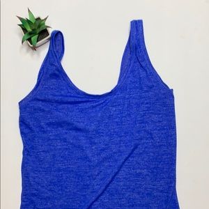 🌵Athleta workout athletic tank Blue Space dye